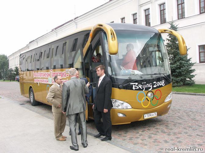 Автобус олимпийской сборной Татарстана